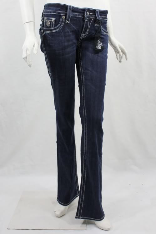 Brand New Rock Revival Celine Crystal Buttons Jeans  