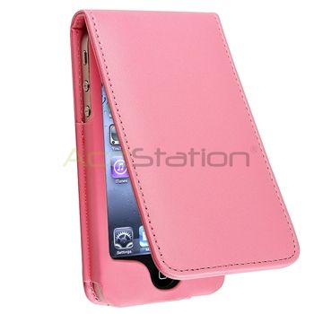 Light Pink Flip Leather Case Skin Pouch+Diamond Pro+Pen For iPhone 4 s 