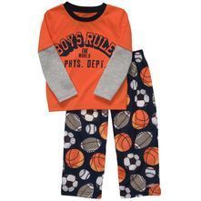   Big Boys Boys Rule The World Sports 2Pc Pajama Set   Was $32  