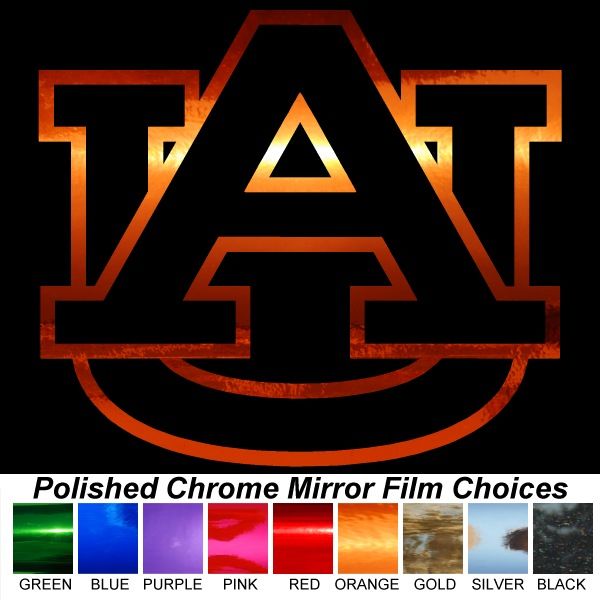 Auburn Tigers AU 12 Chrome Auto Window Stickers Decals  
