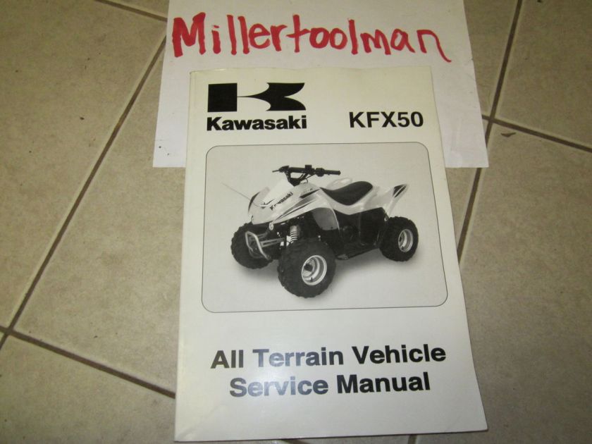 2007 KAWASAKI KFX50 ALL TERRAIN VEHICLE SERVICE SHOP REPAIR MANUAL 