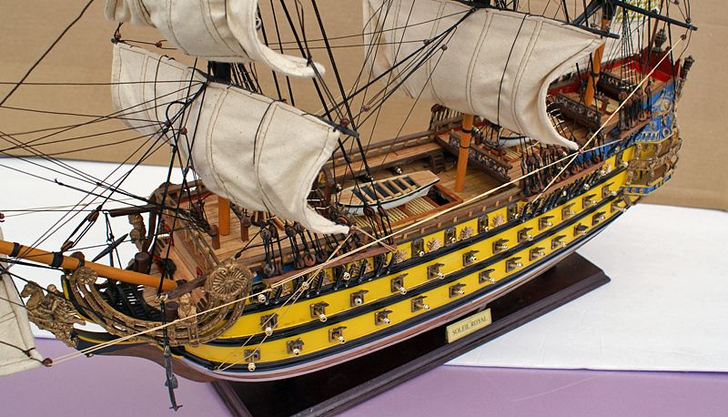 Barco de madera de modelo de SOLEIL ROYAL de navegación alta de 