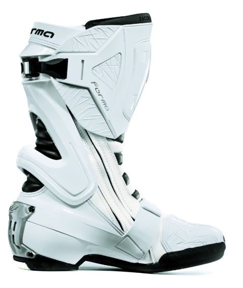 Forma ICE FLOW white mens road racing motorcycle boots  