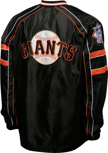 San Francisco Giants Black V Neck Pullover Jacket  