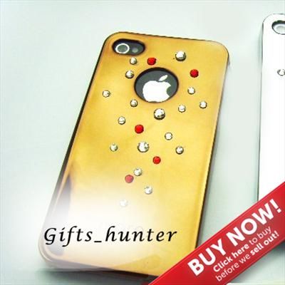 NEW IPHONE 4 4S BLING COVER CASE SWAROVSKI CRYSTAL ELEMENT PROTECTOR 
