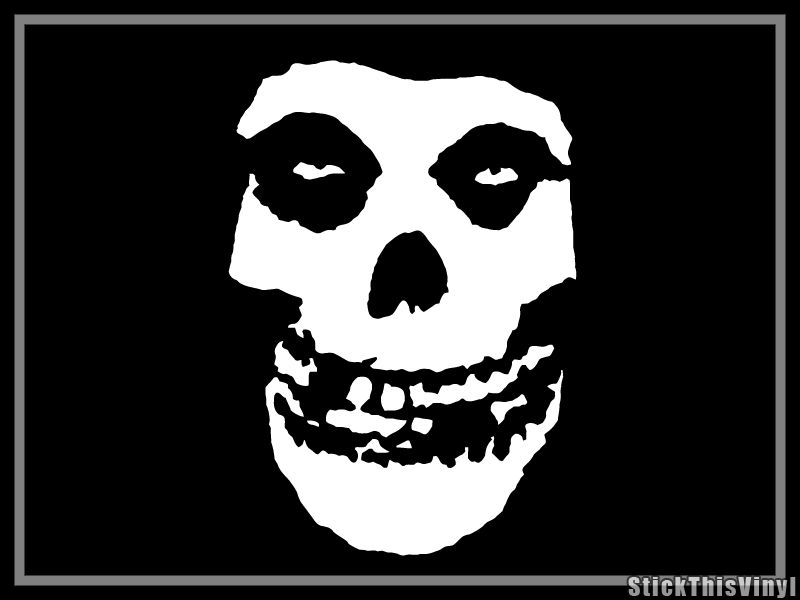 Misfits Skull Decal Vinyl Sticker (2x)  