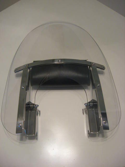 Harley Davidson Motorcycle Clear Shield Fairing with Harley leather 