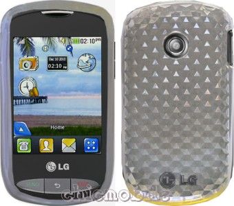 Screen Shield + WT TPU Gel Case Cover TRACFONE LG 800G  