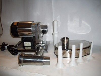   Stainless Steel Electric MEAT GRINDER PROCESSOR STUFFER Tubes Plates