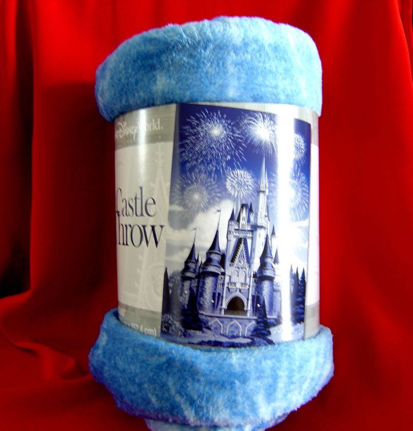 Walt Disney World Magic Kingdom Holiday Cinderella Castle Fleece Throw 