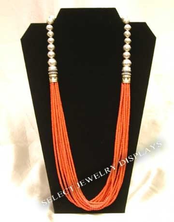 24 Black Velvet Necklace Jewelry Display Easel 12 H  