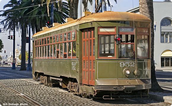 STREET CAR NAMED DESIRE LA PUBLIC MUNICIPLE BRILL TROLLEY 